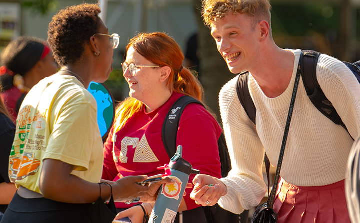 BW’s fall Involvement Fair and spring Student Organization Celebration Week are just two of the ways students discover and connect with 100+ campus clubs and orgs.